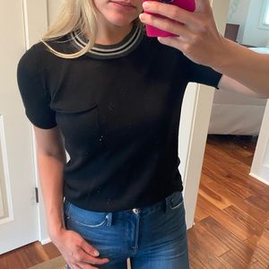 Short sleeve sweater